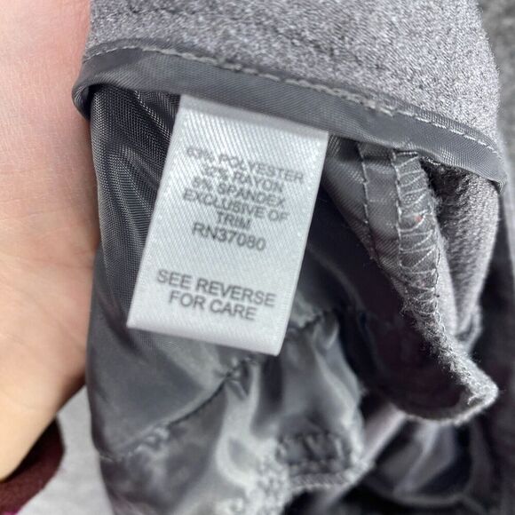 Cato Dress Pants Women 14 Gray High Rise Pleated Contemporary Rayon Pockets - Picture 9 of 10